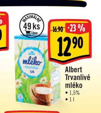 Mléko akce Albert - nakupujte za skvělé ceny | Albert.cz