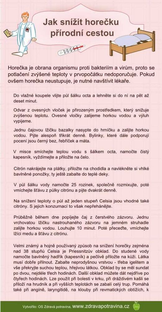 Jak snížit teplotu bez léků | Návody a tipy Jak snížit teplotu bez léků | Návody a tipy