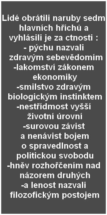 Sedm hlavních hříchů: Jak se vyhnout zatracení Sedm hlavních hříchů: Jak se vyhnout zatracení